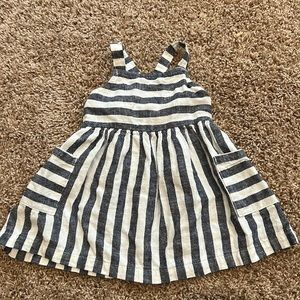 Baby girl Striped Linen dress
